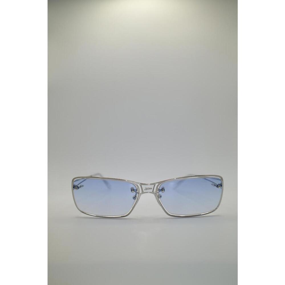 90's Jean Paul Gaultier Titanium Rim Smokey Blue Sunglasses